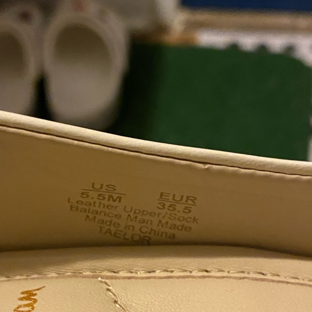 Sam Edelman Taelor Lug Sole Ivory Loafers 5.5 - Picture 6 of 9